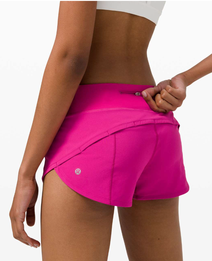 Lululemon Speed Up Short 2.5" Inseam Ripened Raspberry Sz 10 Brand New