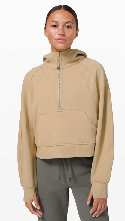 Lululemon Scuba Oversized 1/2 Zip Hoodie Trench Size M/L Brand New