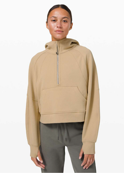 Lululemon Scuba Oversized 1/2 Zip Hoodie Trench Size M/L Brand New
