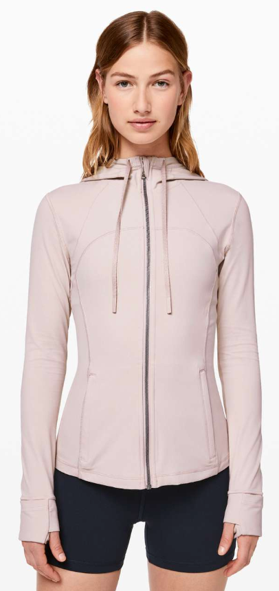 Lululemon Hooded Define Jacket Nulu Pink Bliss Sz 8