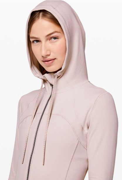 Lululemon Hooded Define Jacket Nulu Pink Bliss Sz 8