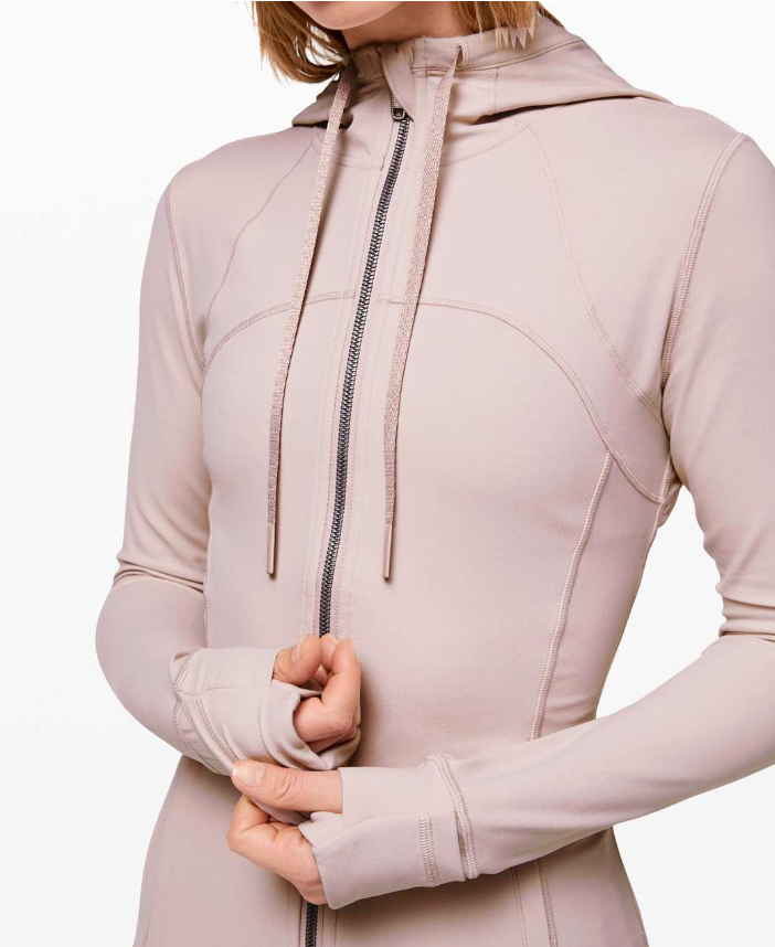 Lululemon Hooded Define Jacket Nulu Pink Bliss Sz 8