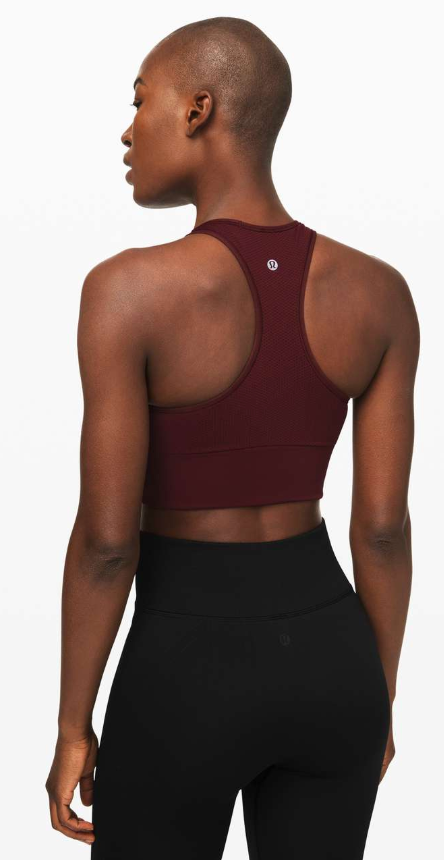 Lululemon Ebb to Train Bra Garnet Sz 10 Brand New