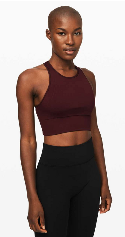 Lululemon Ebb to Train Bra Garnet Sz 10 Brand New