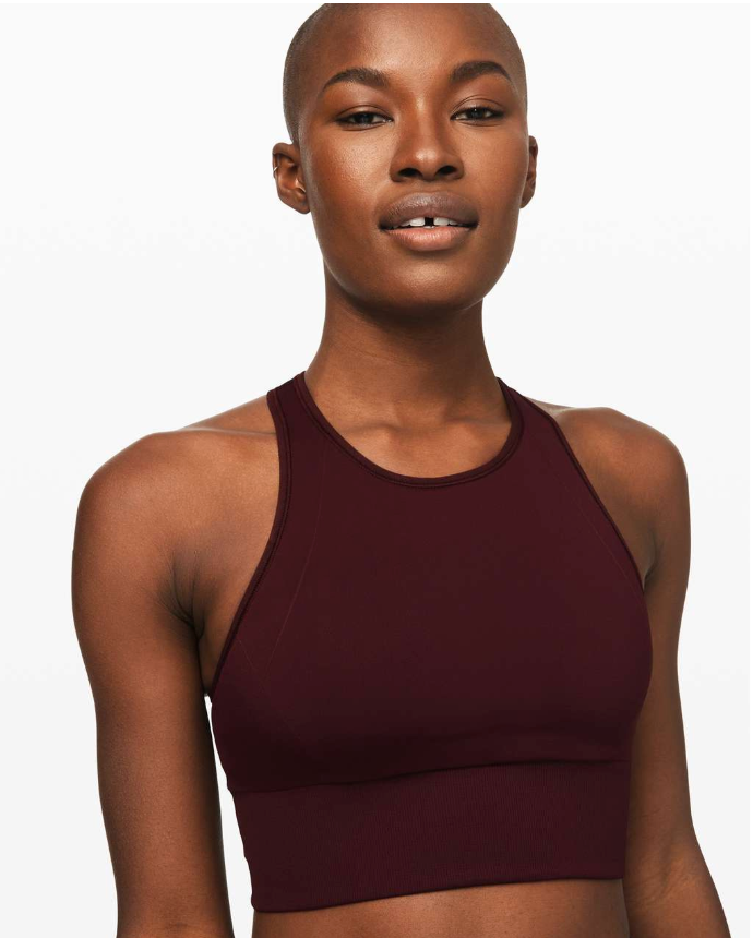 Lululemon Ebb to Train Bra Garnet Sz 10 Brand New
