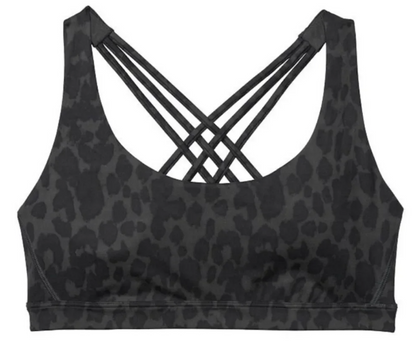 Victoria’s Secret Padded Smooth Strappy back sport bra Animal Print Sz Large