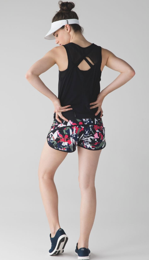 Lululemon Speed Short 2.5" Inseam Pop Cut Boom Juice Multi/Black Sz 10