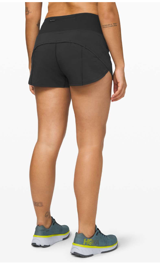 Lululemon Speed Up Short 2.5" Inseam Black Sz 10