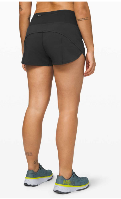 Lululemon Speed Up Short 2.5" Inseam Black Sz 10
