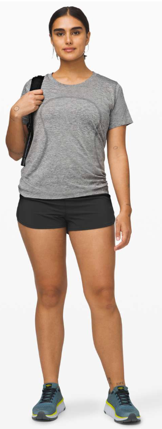 Lululemon Speed Up Short 2.5" Inseam Black Sz 10