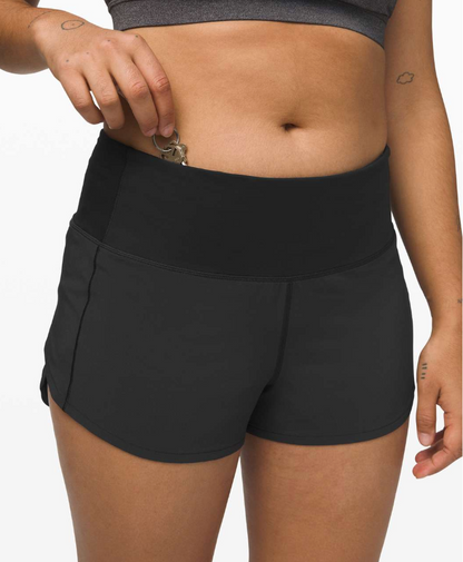 Lululemon Speed Up Short 2.5" Inseam Black Sz 10