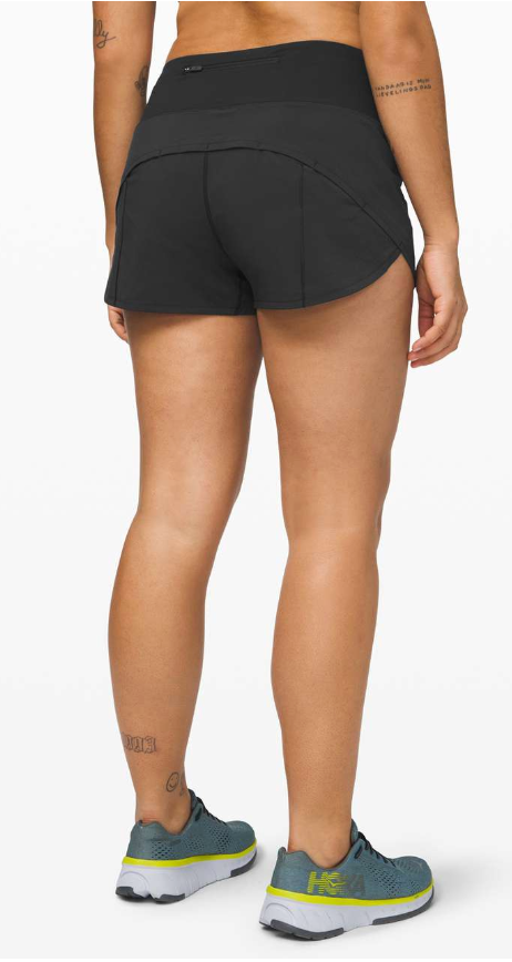 Lululemon Speed Up Short 2.5" Inseam Black Sz 10