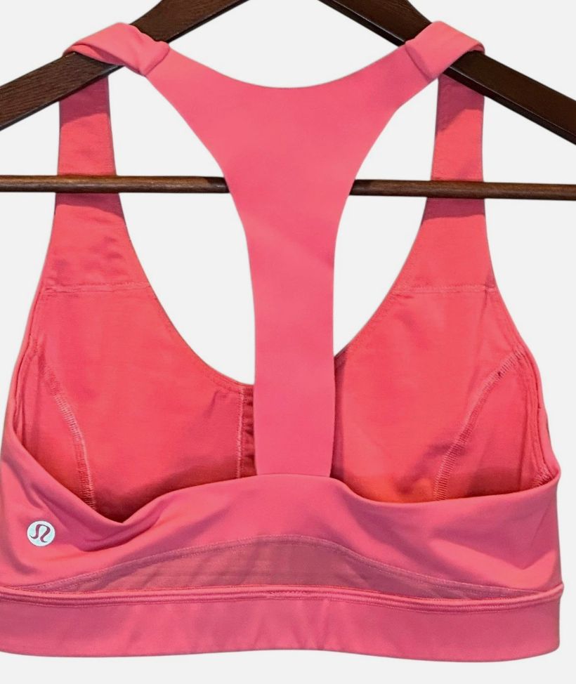 Lululemon Break Free Bra Nulux Flash Light Tone SZ 10