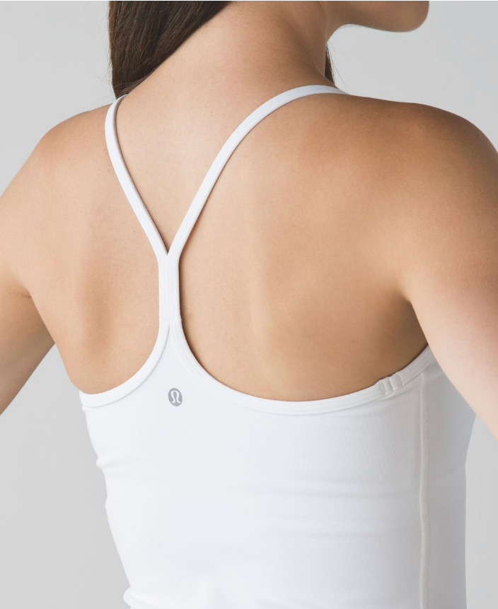 Lululemon Power Y Tank White Sz 10