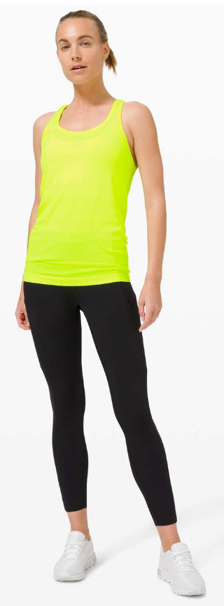 Lululemon Swiftly Tech Racerback 2.0 Highlight Yellow/Highlight Yellow Sz 10 Brand New