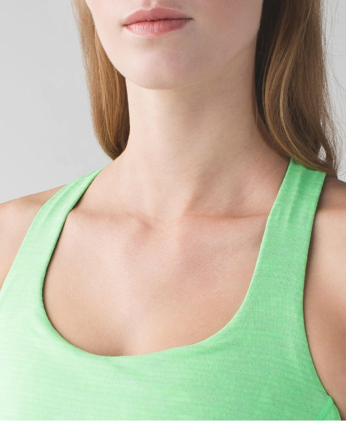 Lululemon Wild Tank Heathered Pistachio/Floral Sport White Multi Sz 10