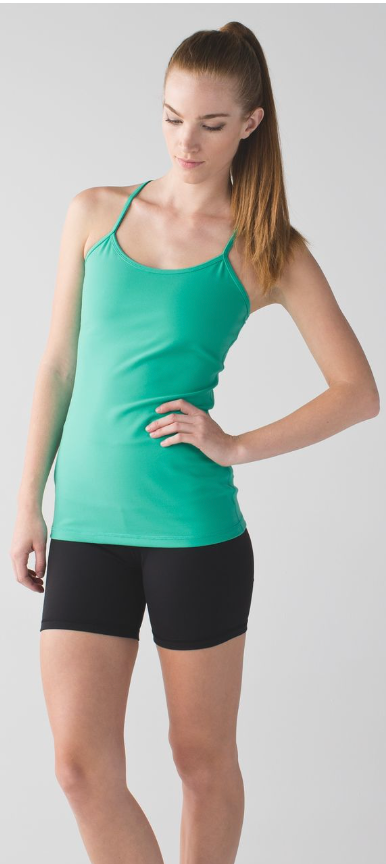 Lululemon Power Y Tank Bali Breeze Sz 10