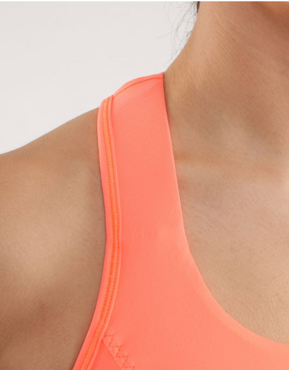 Lululemon Cardio Kick Tank Orange Pop Sz 10
