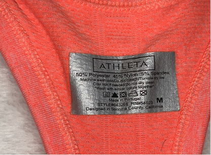 Z Athleta Fastest Track Racerback Tank Top Neon Orange Med