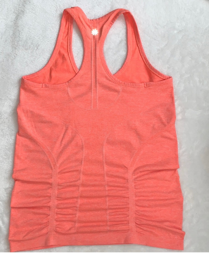 Z Athleta Fastest Track Racerback Tank Top Neon Orange Med