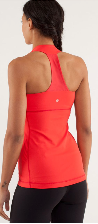 Lululemon Scoop Neck Tank Love Red Sz 10