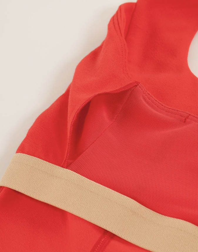 Lululemon Scoop Neck Tank Love Red Sz 10