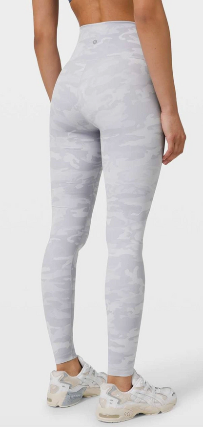 Lululemon Wunder Under High-Rise Tight 25" Inseam Incognito Camo Jacquard Alpine White Starlight