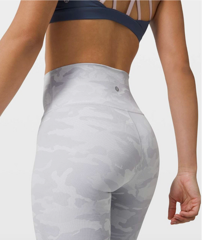 Lululemon Wunder Under High-Rise Tight 25" Inseam Incognito Camo Jacquard Alpine White Starlight
