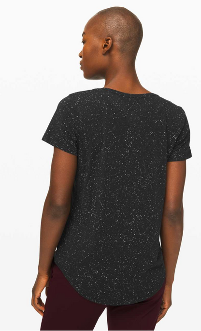 Lululemon Women's Love Crew III Splatter Dye Black Sz 6
