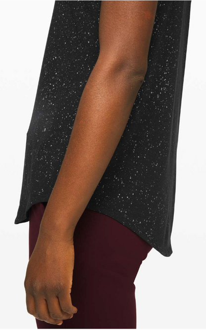 Lululemon Women's Love Crew III Splatter Dye Black Sz 6
