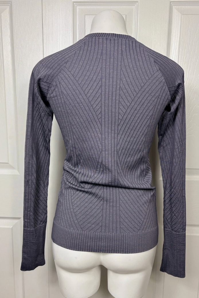 Lululemon Rest Less Pullover Moonwalk/White Sz 6 Brand New