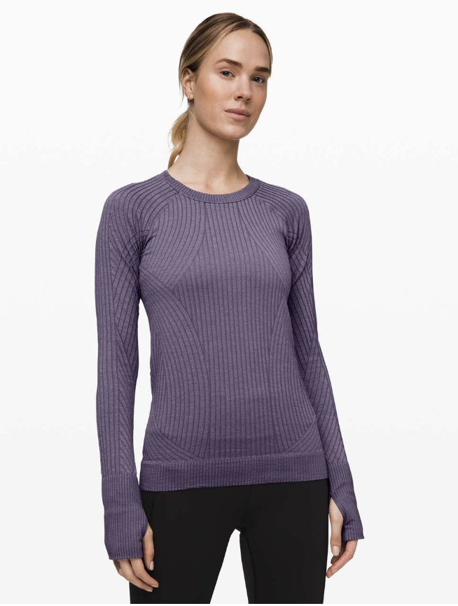 Lululemon Rest Less Pullover Moonwalk/White Sz 6 Brand New