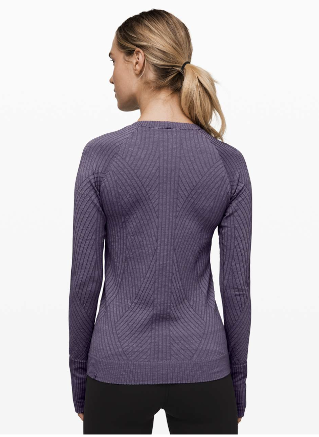 Lululemon Rest Less Pullover Moonwalk/White Sz 6 Brand New