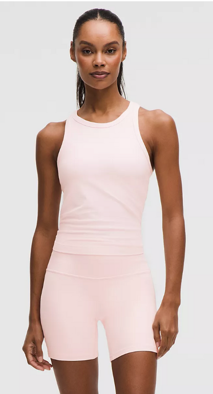 Lululemon Align Waist-Length Racerback Tank Top Pink Pearl Sz 10 Brand New