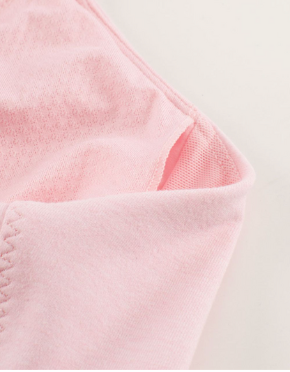 Lululemon Cross My Heart Tank Heathered Pig Pink Sz 10