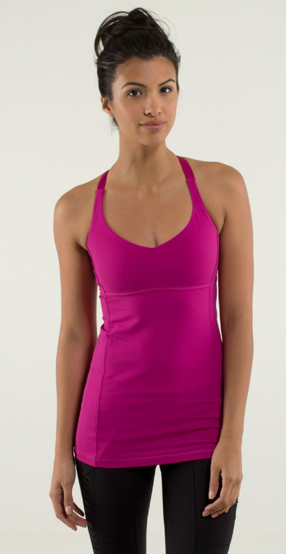 Lululemon Practice Daily Tank Raspberry Sz 10