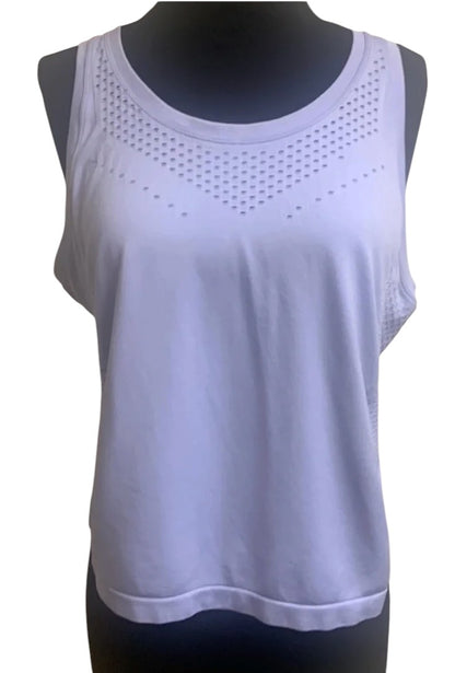 Ebb & Flow Crop Top Workout Top Lavender Sz Large Brand New