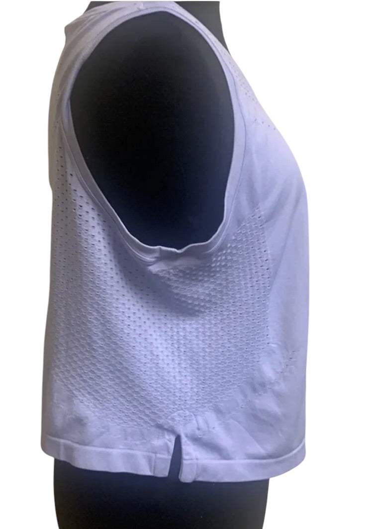 Ebb & Flow Crop Top Workout Top Lavender Sz Large Brand New