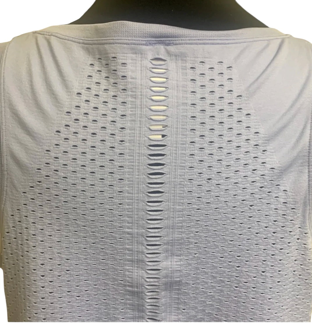Ebb & Flow Crop Top Workout Top Lavender Sz Large Brand New
