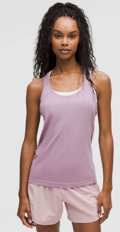 Lululemon Swiftly Tech Racerback Tank Top 2.0 Hip Length Lavender Lux Brand New