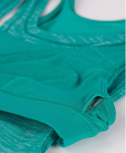 Lululemon Glide and Stride Tank Heathered Viridian Green/Viridian Green Sz 8 Brand New