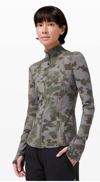 Lululemon Define Jacket Heritage 365 Camo Dusky Lavender Multi Sz 10