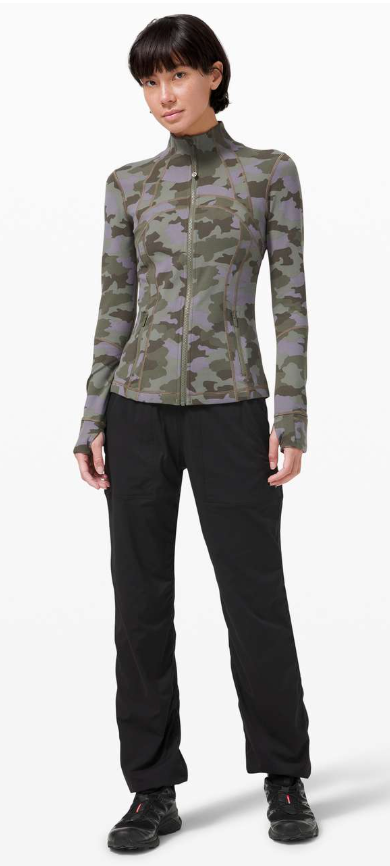 Lululemon Define Jacket Heritage 365 Camo Dusky Lavender Multi Sz 10