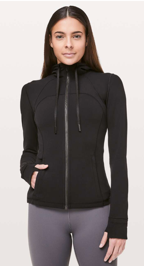 Lululemon Hooded Define Jacket Nulu Black Sz 10