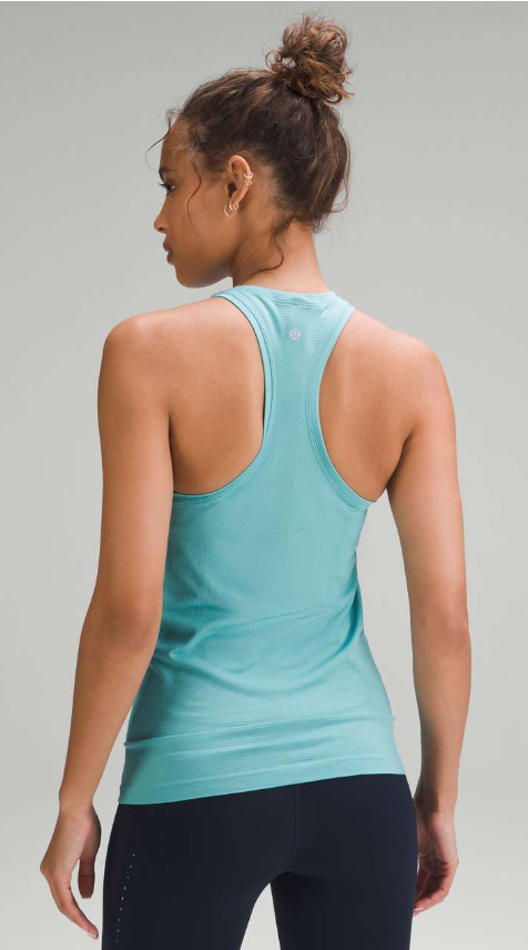 Lululemon Swiftly Tech Racerback Tank Top 2.0 Tidal Teal/Tidal Teal Sz 8