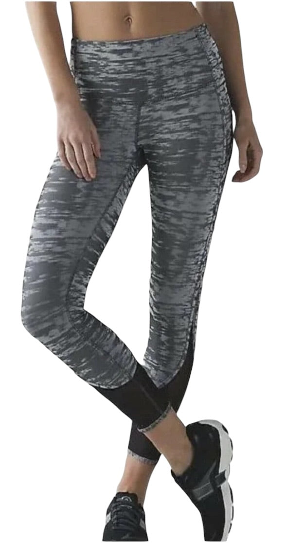 Lululemon Beat The Heat Tight 7/8 25" Inseam Splacid Jacquard Sz 4 RARE