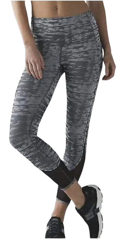 Lululemon Beat The Heat Tight 7/8 25" Inseam Splacid Jacquard Sz 4 RARE