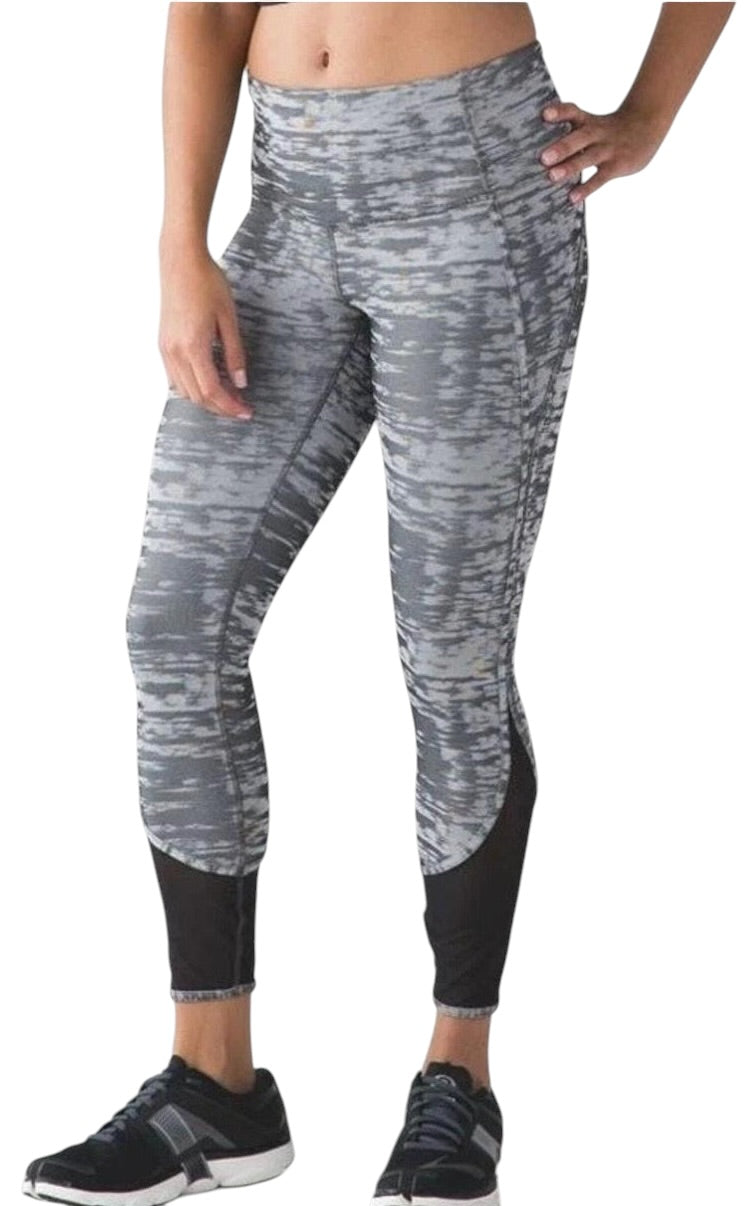 Lululemon Beat The Heat Tight 7/8 25" Inseam Splacid Jacquard Sz 4 RARE