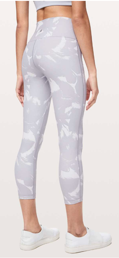 Lululemon Wunder Under High-Rise Tight 25" Inseam Full-On Luxtreme Flower Pop White Silver Lilac Brand New
