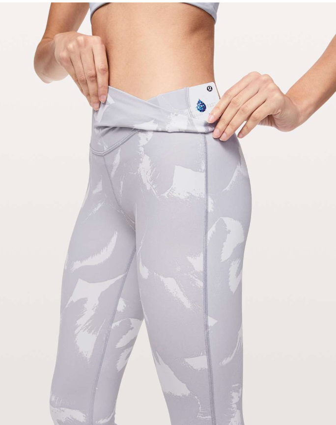 Lululemon Wunder Under High-Rise Tight 25" Inseam Full-On Luxtreme Flower Pop White Silver Lilac Brand New